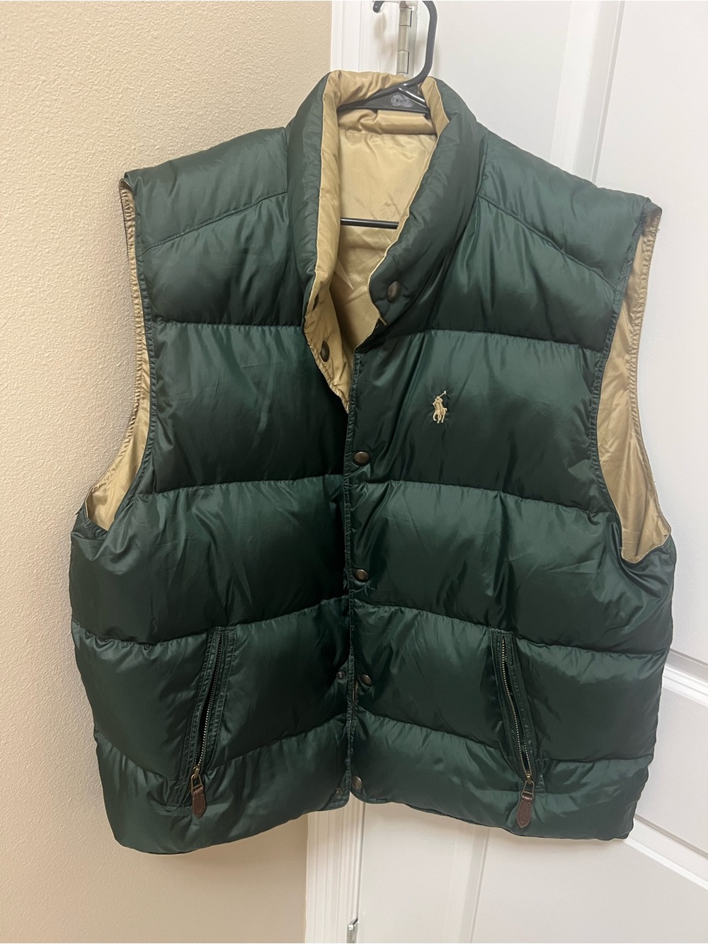 Vintage 90s Polo Ralph Lauren Reversible down vest XXL
